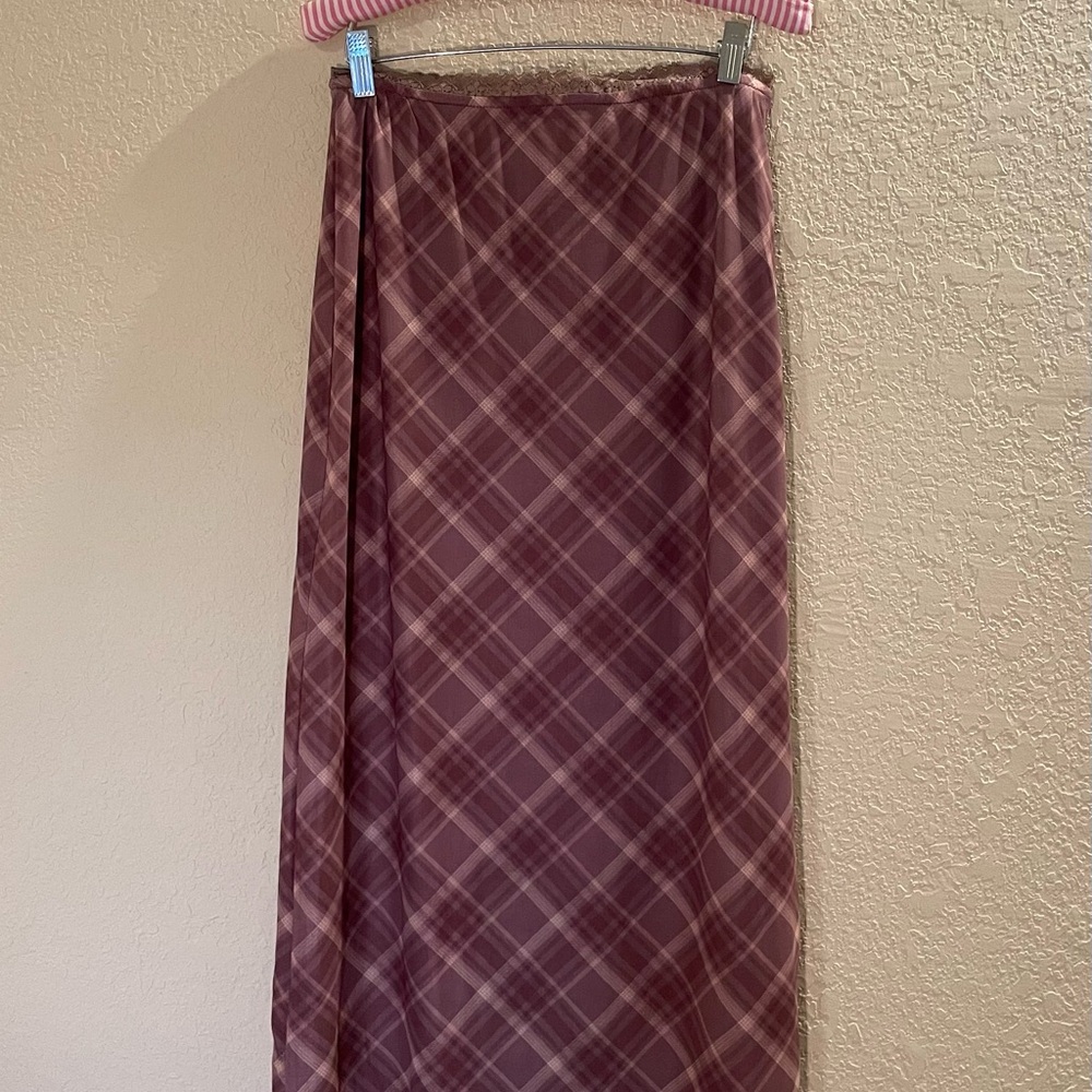 Plaid Maxi Skirt